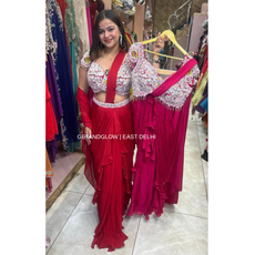 "BHOOMI" DESIGNER PEARL DRAPE