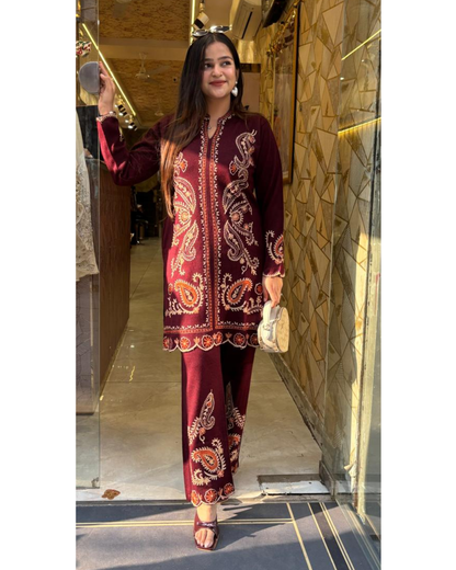 FATIMA WOOLLEN CORDSET
