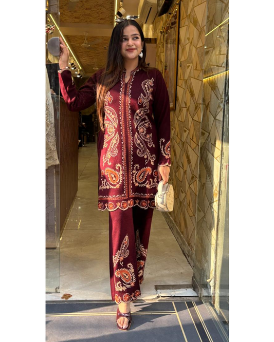 FATIMA WOOLLEN CORDSET