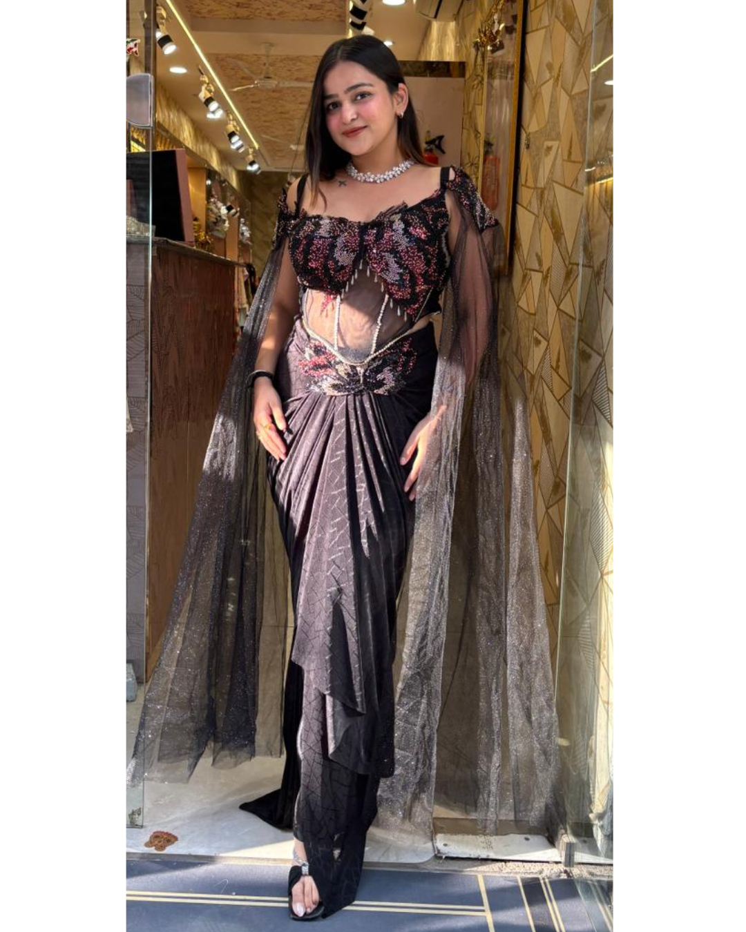 LIANA-CORSET DRAPE SET