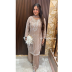 "VAIBHAVI" CHAMPAIGN DESIGNER SUIT(AVAILABLE ON PRE-ORDER)*