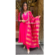 "RITI" PINK DESIGNER SUIT