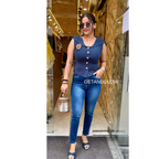 RIBBED DESIGNER TOP