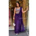 "PARI" PURPLE DRAPE