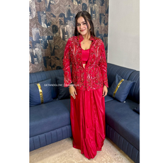 "AZA" 3 PIECE DESIGNER INDO-WESTERN