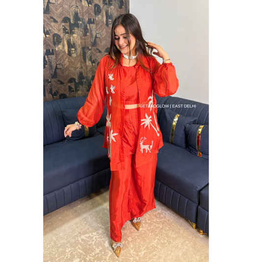 "DEER" 3 PIECE DESIGNER COORD-SET