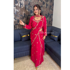 "APSARA" DESIGNER DRAPE WITH CHOKER NECKLACE