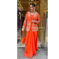 "KAREENA" - 4 PIECE ORANGE DESIGNER CLOTHES