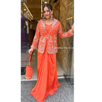 "KAREENA" - 4 PIECE ORANGE DESIGNER CLOTHES