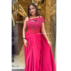 "RUTBA" CORSET INDO-WESTERN DESIGNER DRESS