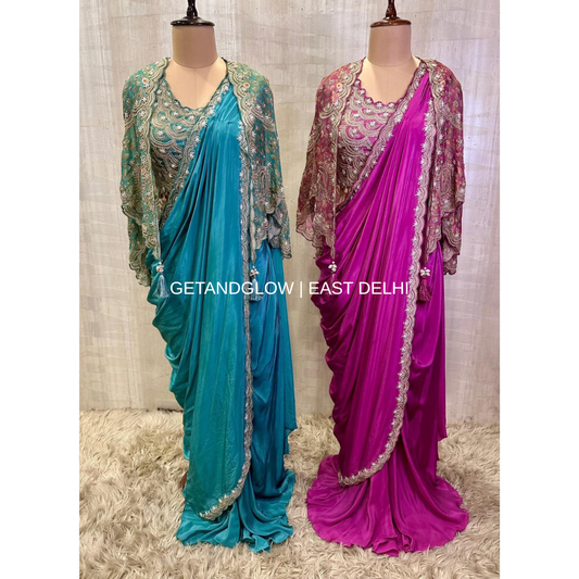 "AKRUTI" MODERN DRAPE - 3 PC SET