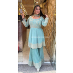 "AKSHARA" CORSET SHARARA SET