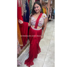 "BHOOMI" DESIGNER PEARL DRAPE