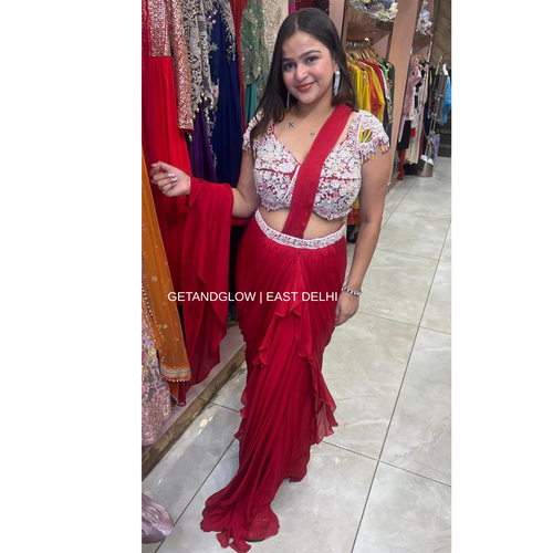 "BHOOMI" DESIGNER PEARL DRAPE