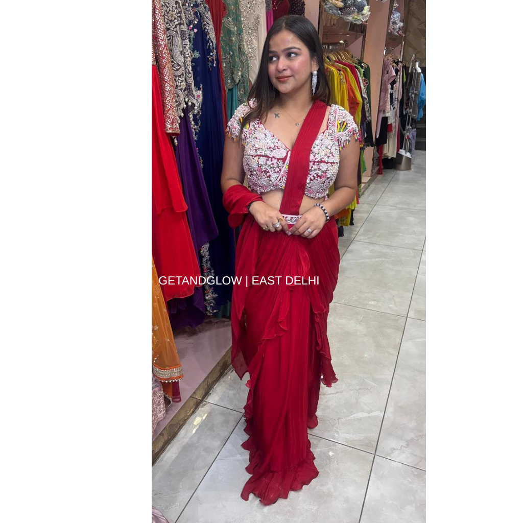 "BHOOMI" DESIGNER PEARL DRAPE