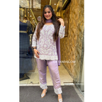 "SHAMA" LILAC DESIGNER SUIT