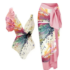 Butterfly Aqua Two piece Beachwear