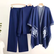 Poncho 3 piece woollen piece