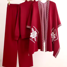 Poncho 3 piece woollen piece