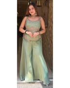 "SIMRAN"-PLAZO SET