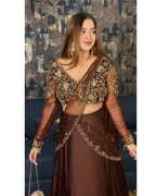 "NIA"-DRAPE LEHENGA