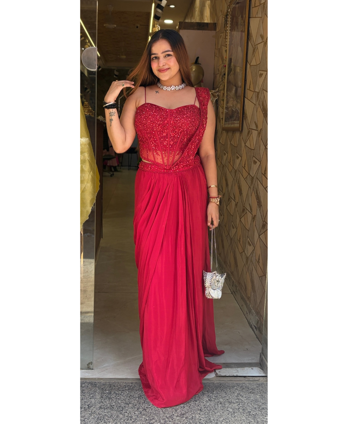"SIMMY"-DRAPE SAREE