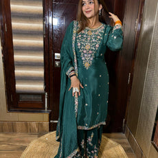 Mahrani Crepe Sharara suit