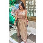 "QATAL" METTALIC DRAPE