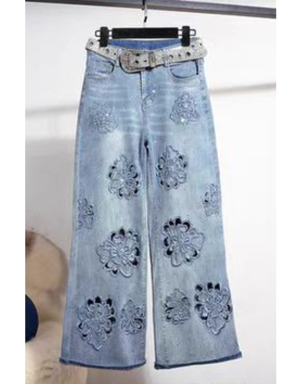 LAZER CUT DENIM
