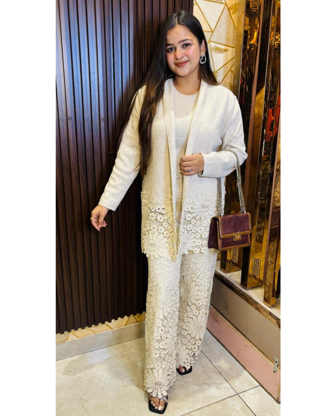 SIYA-THREE PIECE WOOLLEN SET