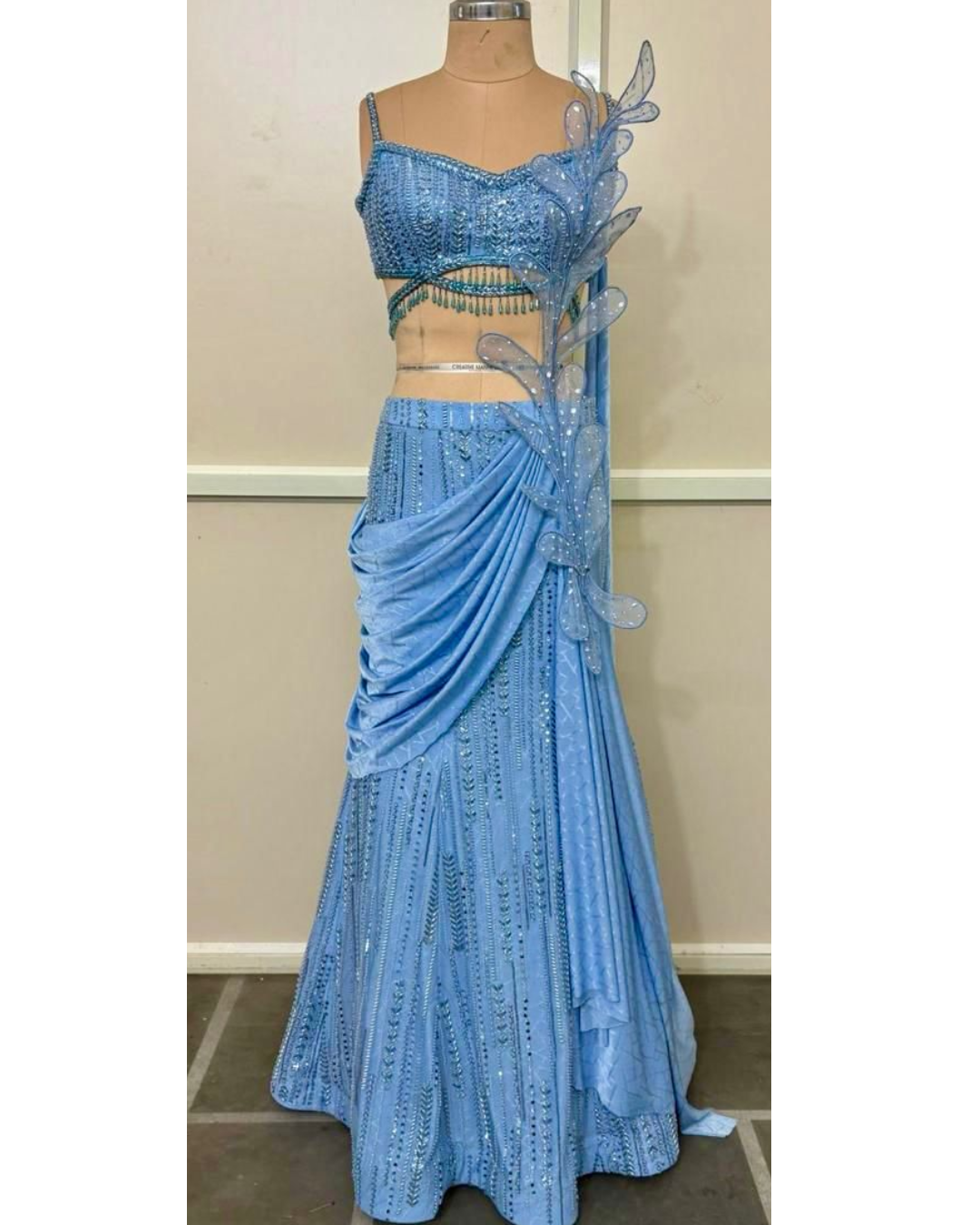 JANVI-FISHCUT LEHENGA