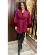 TRENDY FUR COVER COATS