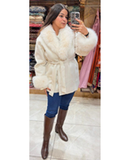 FUR COATS WITH DEATTCAHBLE FUR