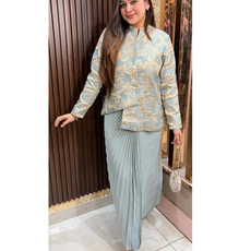 ICEBLUE PLAETED SET