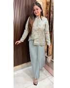 ICEBLUE PLAETED SET