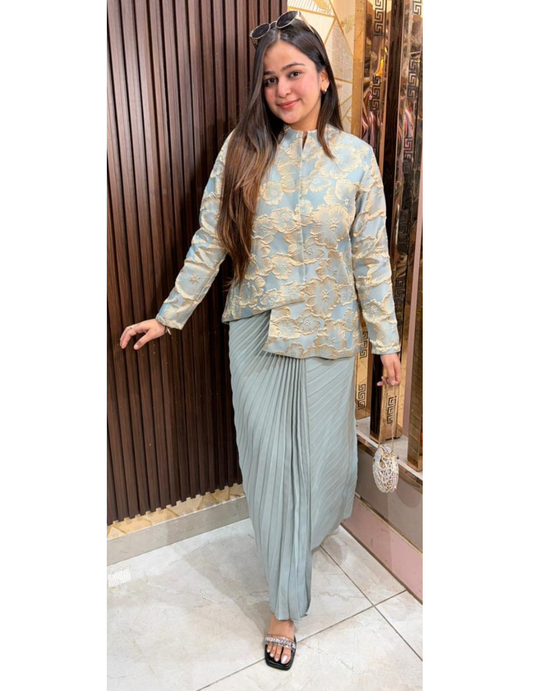 ICEBLUE PLAETED SET