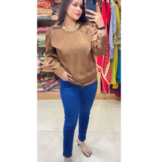 KAIRA-EMBELLISHED TOP