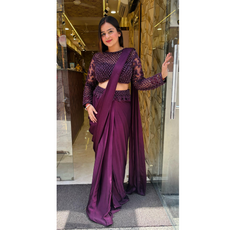 "DIA" PEARL DRAPE SAREE