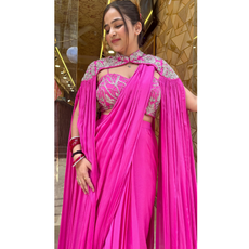 PINK DRAMA DRAPE