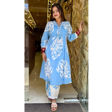 "SASHA" BLUE KURTA SET