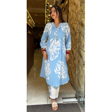 "SASHA" BLUE KURTA SET