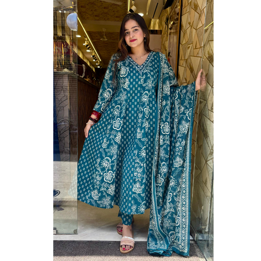 "ANANYA" COTTON ANARKALI SUIT