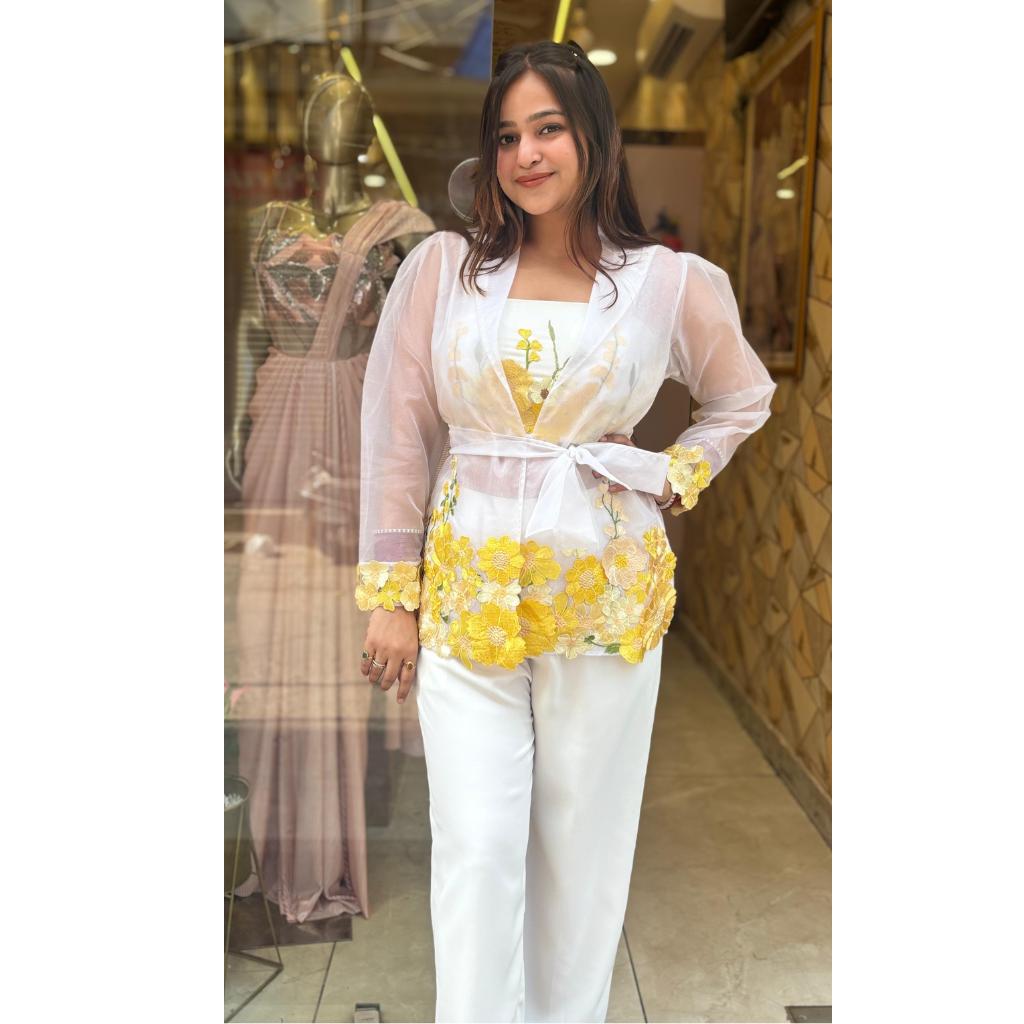 "SUMY" FLORAL - 3 PIECE CORDSET