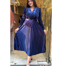 AFILIA VELVET DRESS WITH BELT