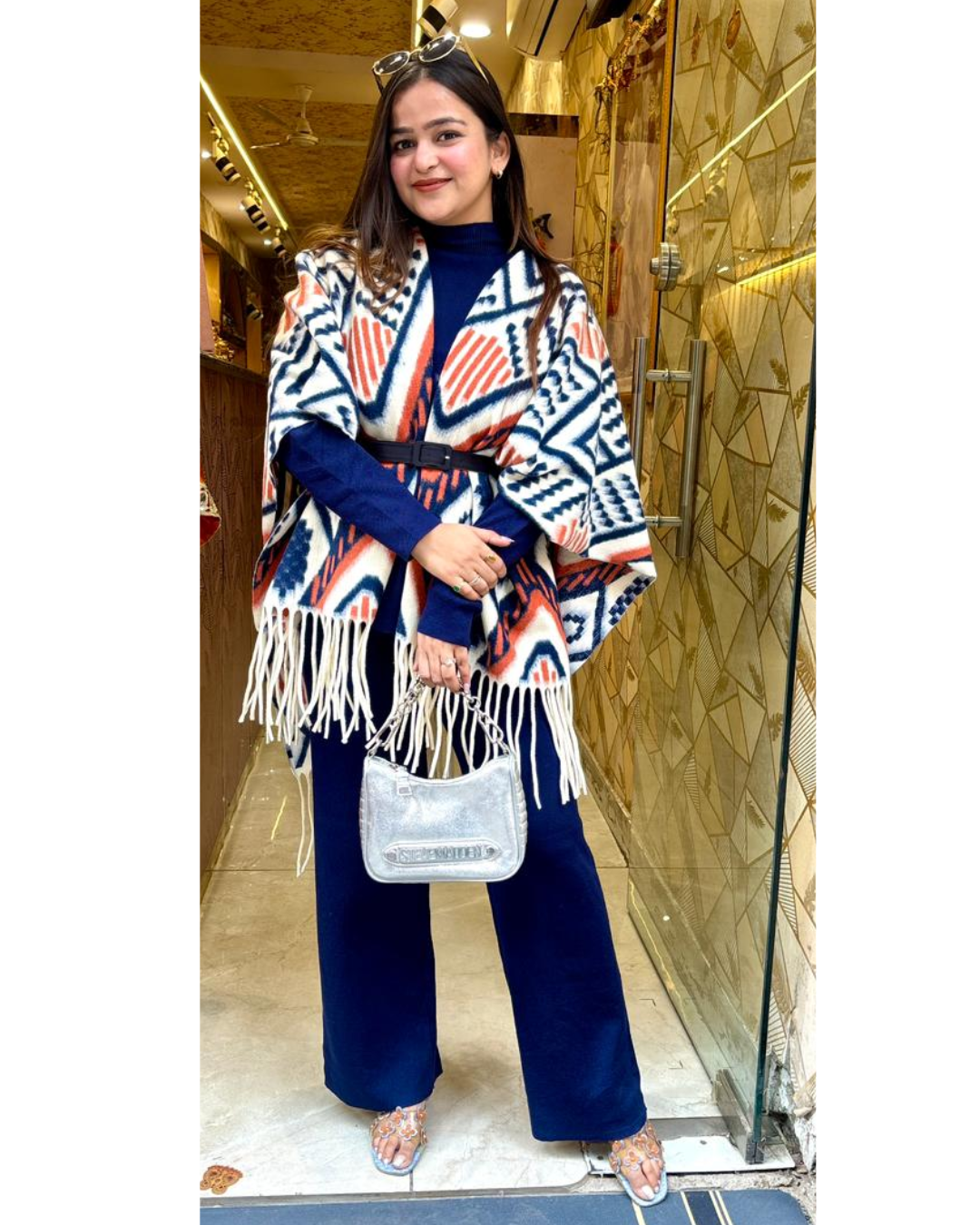 KITTY WOOLLEN CORDSET WITH CAPE