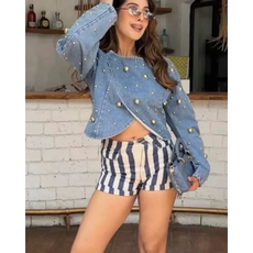 STUDDED DENIM JACKET