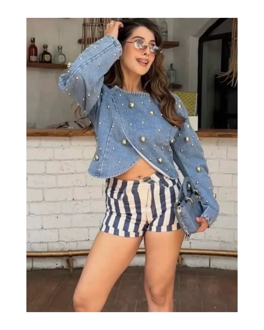 STUDDED DENIM JACKET