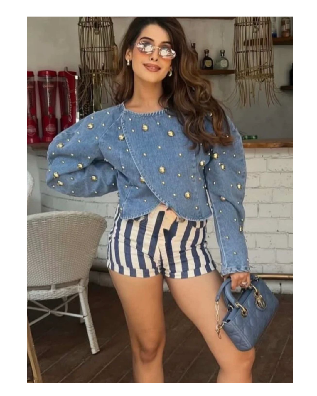 STUDDED DENIM JACKET
