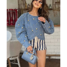 STUDDED DENIM JACKET