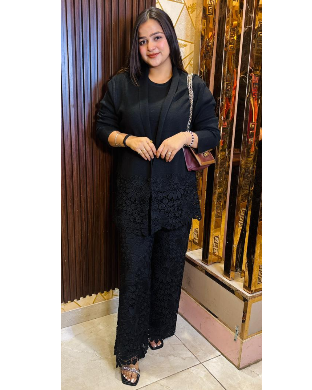 SIYA-THREE PIECE WOOLLEN SET